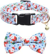 🐶 adjustable christmas dog collar with cute bow tie and bells - enhanced seo logo