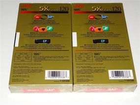 img 1 attached to 📼 Enhance Your Recording Experience with JVC Premium Quality 6 Hrs. T-120 Sx Gold VHS Tapes - 3 Pack!