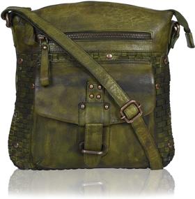 img 4 attached to Genuine Leather Crossbody: Stylish Sling Bags for Women's Handbags & Wallets