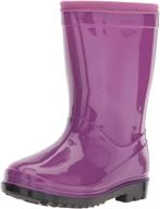 🌧️ premium waterproof rain boot for kids - itasca unisex-child youth puddle hopper logo