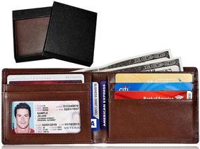 img 3 attached to WALINC Blocking Bifold Leather Classic Men's Accessories in Wallets, Card Cases & Money Organizers