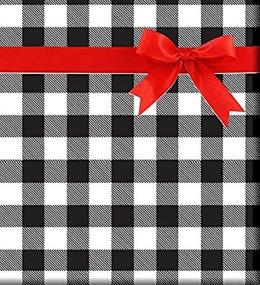 img 1 attached to Black Bohemian Wrapping Paper 18Ft 20Gift