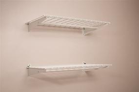 img 2 attached to 📐 Maximize Your Space with HyLoft 18 Inch Shelf Hanging 2 Pack
