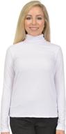 👚 oh so soft long sleeve turtleneck top for women, made in the usa, poly/spandex blend логотип