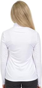 img 3 attached to 👚 Oh So Soft Long Sleeve Turtleneck Top for Women, Made in the USA, Poly/Spandex Blend