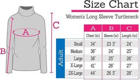 img 2 attached to 👚 Oh So Soft Long Sleeve Turtleneck Top for Women, Made in the USA, Poly/Spandex Blend