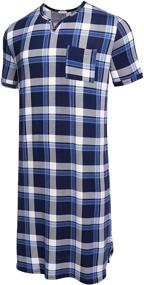img 3 attached to Luxilooks Nightgown Nightshirt Sleepwear Loungewear Men's Clothing in Sleep & Lounge