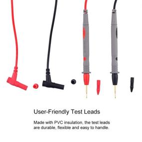 img 2 attached to 🔌 High-Quality Digital Multimeter Probe Test Leads for Clamp Meter Needle - Thin Tip Multi Meter Tester Lead Probe Wire Pen Cable 20A 1000V