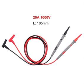 img 3 attached to 🔌 High-Quality Digital Multimeter Probe Test Leads for Clamp Meter Needle - Thin Tip Multi Meter Tester Lead Probe Wire Pen Cable 20A 1000V