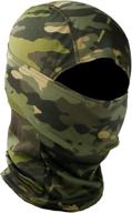 ultimate tactical training and hunting gear: military camo face mask bandana balaclava hood headwear - wind-resistant, perfect for men and women during cycling, skiing, and more! logo