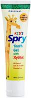 средство для ухода за зубами spry tooth gel child original: мягкий стоматологический уход для детей. логотип