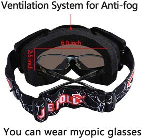 img 2 attached to 🏍️ Motocross ATV Goggles | Motorcycle Goggles for Men and Women | Dirt Bike Goggles Mx Offroad