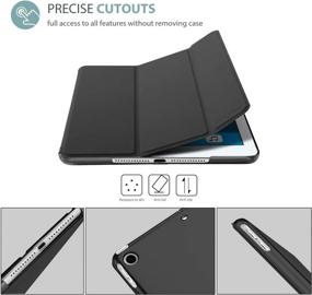img 3 attached to 📱 ProCase Smart Case for iPad Air 1st Edition - Ultra Slim Lightweight Protective Case with Translucent Frosted Back Cover - Designed for Apple iPad Air 2013 Model (A1474 A1475 A1476) - Black