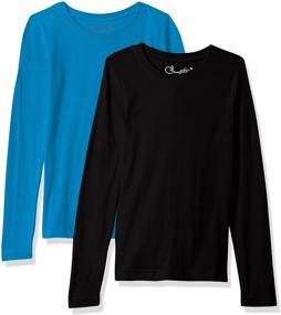 img 1 attached to 👚 Clementine Everyday T Shirts: Black Turquoise Girls' Tops, Tees & Blouses