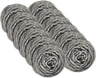 scrubb it 12-pack stainless steel scourers: efficient steel wool scrubber pads for tough kitchen cleaning - ideal for dishes, pots, pans, and ovens logo