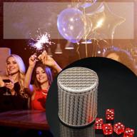 🎲 poker playing cards dice sets: premium pvc waterproof stacking cup and serialized 19mm casino craps dice with razor edges and corners – perfect for classic magic tricks deck! логотип