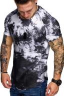 coofandy men's contrast pattern4 pleated t-shirts: optimal clothing for t-shirts & tanks logo