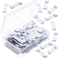enhanced vertical blind repair kit - vane savers, clips, and tabs for window blinds replacement - white (pack of 30) logo