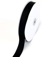 🎀 high-quality 7/8-inch solid grosgrain ribbon, 50-yard length, black shade logo