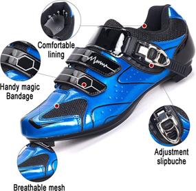 img 2 attached to 🚴 Men's Road Cycling Shoes Delta-Compatible Indoor and Outdoor Ride Bike Shoes for Men and Women with SPD Clamp Outdoor Pedals