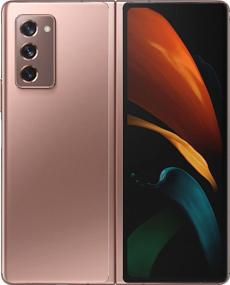 img 2 attached to Samsung Galaxy Z Fold 2 5G Factory Unlocked Android Phone, 256GB Storage, US Version, Mystic Bronze (Renewed) - 2-in-1 Refined Design with Flex Mode