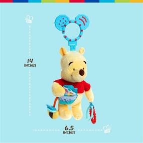 img 1 attached to 🧸 Disney Baby Winnie The Pooh Portable Activity Toy