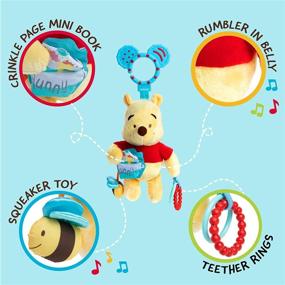 img 2 attached to 🧸 Disney Baby Winnie The Pooh Portable Activity Toy