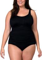 👙 caribbean sand plus size control swimsuit - women's clothing logo