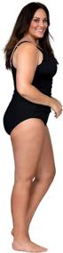 img 3 attached to 👙 Caribbean Sand Plus Size Control Swimsuit - Women's Clothing