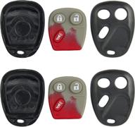 🔑 enhance your remote key fob with keyless2go replacement shell case & button pad - fcc lhj011 (2 pack) logo