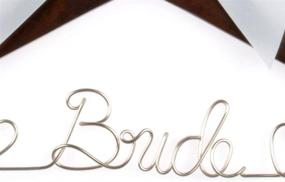 img 2 attached to 👰 Vnque Wedding Dress Hanger - Bridal Gift, Wire Hanger for Brides