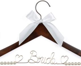 img 3 attached to 👰 Vnque Wedding Dress Hanger - Bridal Gift, Wire Hanger for Brides