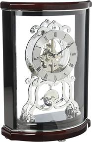 img 2 attached to ⏰ Bulova B2025 Wentworth Mantel Clock in Classic Black & Mahogany Finish