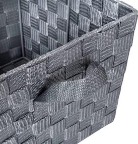img 2 attached to 🧺 Honey-Can-Do STO-05088 Woven Baskets, Gray, Set of 2