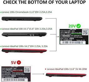 img 2 attached to 💻 Lenovo Yoga 710/ Ideapad 710 Laptop Charger - 45W AC Adapter Power Supply Cord with Flex 4/110/110s Compatibility