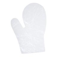 🧤 daxwell poly mitts (not gloves), embossed, universal fit, clear, f10003429 (case of 5,000, 10 boxes of 500) logo