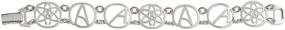 img 1 attached to EvolveFish EF JWL B 00003 Silver Atheist Bracelet