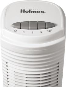 img 2 attached to 🌬️ Stay Cool with the Holmes Oscillating Tower Fan - 31 Inch, White