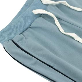img 2 attached to 👖 KISBINI Big Boy's Cotton Elastic Sweatpants: Premium Sportswear for Children