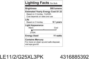 img 1 attached to Enhance Your Lighting with GE Lighting 85392: High-Performance 500 Lumen Replacement