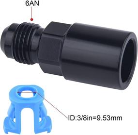 img 3 attached to 💡 6AN Male Flare to 3/8" SAE Quick-Disconnect Female Push-On EFI Fitting in Aluminum with Enhanced SEO