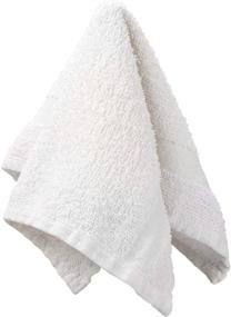 img 3 attached to 24 Pack of White Washcloths - 100% Cotton, Durable & Lightweight - 12x12 Inches for Bath, Cleaning, and More!