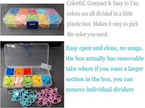 img 2 attached to 🧶 Versatile 150-Piece Stitch Markers Set for Knitting & Crochet: Lock, Count & Organize with Storage Box - 10 Random Color Options