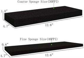 img 2 attached to Efficient Bio Sponge Filter Media Pad: Powkoo Filter Foam Sponges - Ideal for Aquarium, Fish Tanks, and Pond Canister Filters!