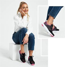 img 3 attached to 👟 Jabasic Women's Casual Breathable Sneakers: Lightweight Tennis Shoes for Running and Active Comfort