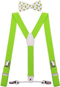 img 3 attached to CEAJOO Suspenders Adjustable Polka White Boys' Accessories