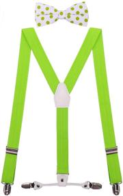 img 4 attached to CEAJOO Suspenders Adjustable Polka White Boys' Accessories