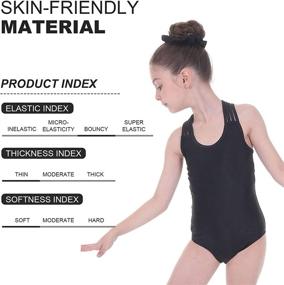 img 2 attached to 🩰 Girls' Dance Ballet & Gymnastics Leotards, Ages 4-15 — Stanpetix