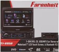 📺 farenheit ti-895b: 1-din 7" двигающийся выдвижной сенсорный жк-экранный приемник dvd/cd/usb с bluetooth v3.0 - высококачественная мультимедийная система для автомобиля логотип