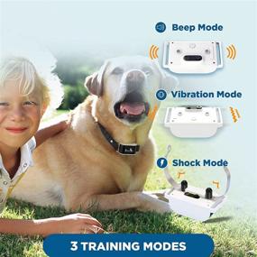 img 3 attached to 🐶 iRazia Shock Collar: Waterproof Dog Training Collar for Medium to Large Dogs, Remote Control with Vibration, Beep, and Shock Modes - Adjustable Levels for Effective Training up to 1000Ft